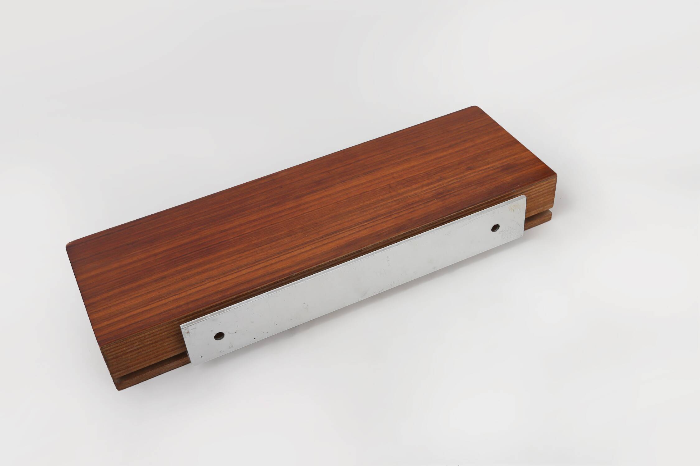 Mid-century teak mirror with shelve by De Coene, Belgium ca. 1960