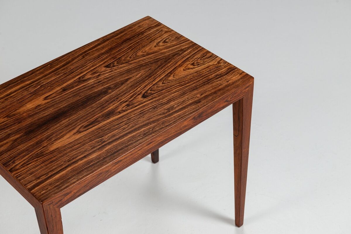 Severin Hansen side tables in rosewood Haslev Denmark 1960