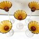 Elegant Quintet of Candle Holders in Crystal Glass Art Design Empoli