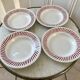 Set of 4 hollow plates Badonviller years 30-40