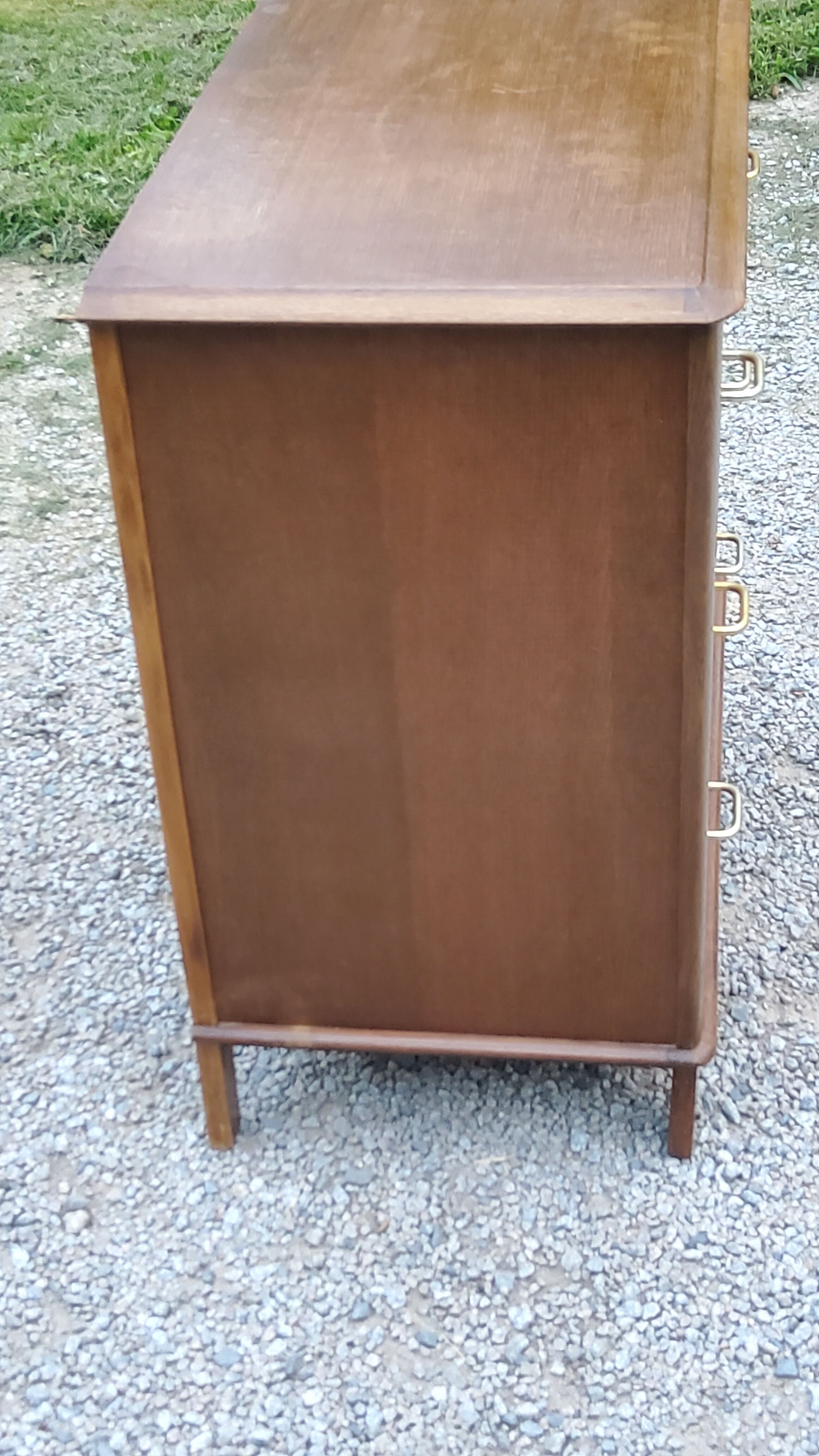 Vintage oak chest of drawers legs compass 3 drawers from the 50s