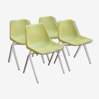Set 4 chaises Robin Day