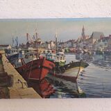 Painting René Huchet Le Croisic Brittany