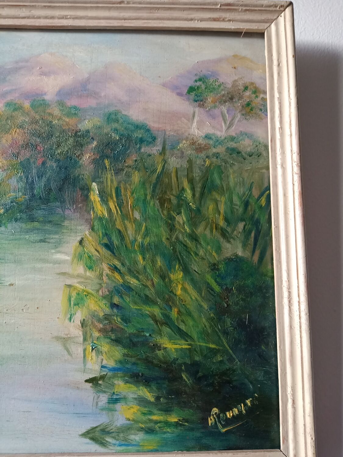 Signed nature painting