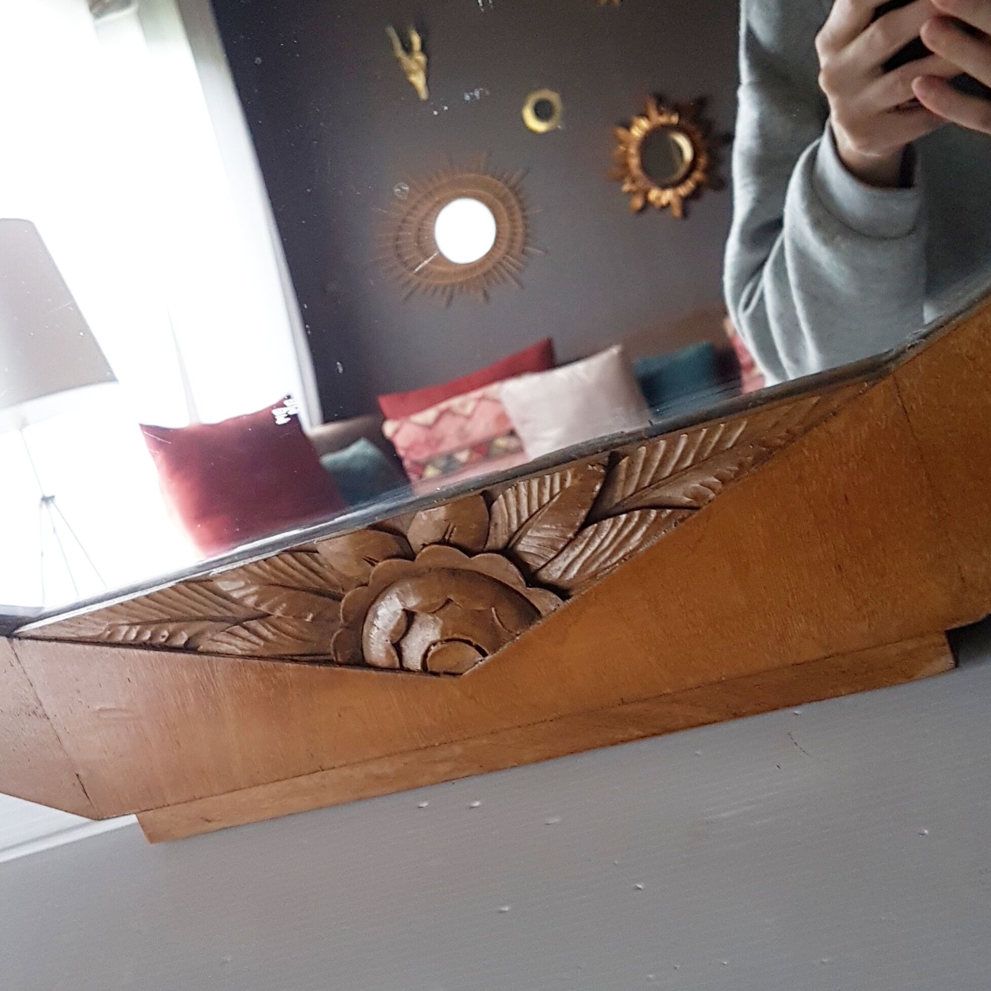 Mirror art deco 73 x 41 cm