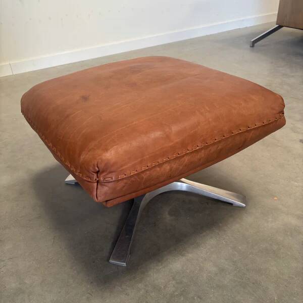 Vintage De Sede DS31 lounge chair with ottoman, 1970s