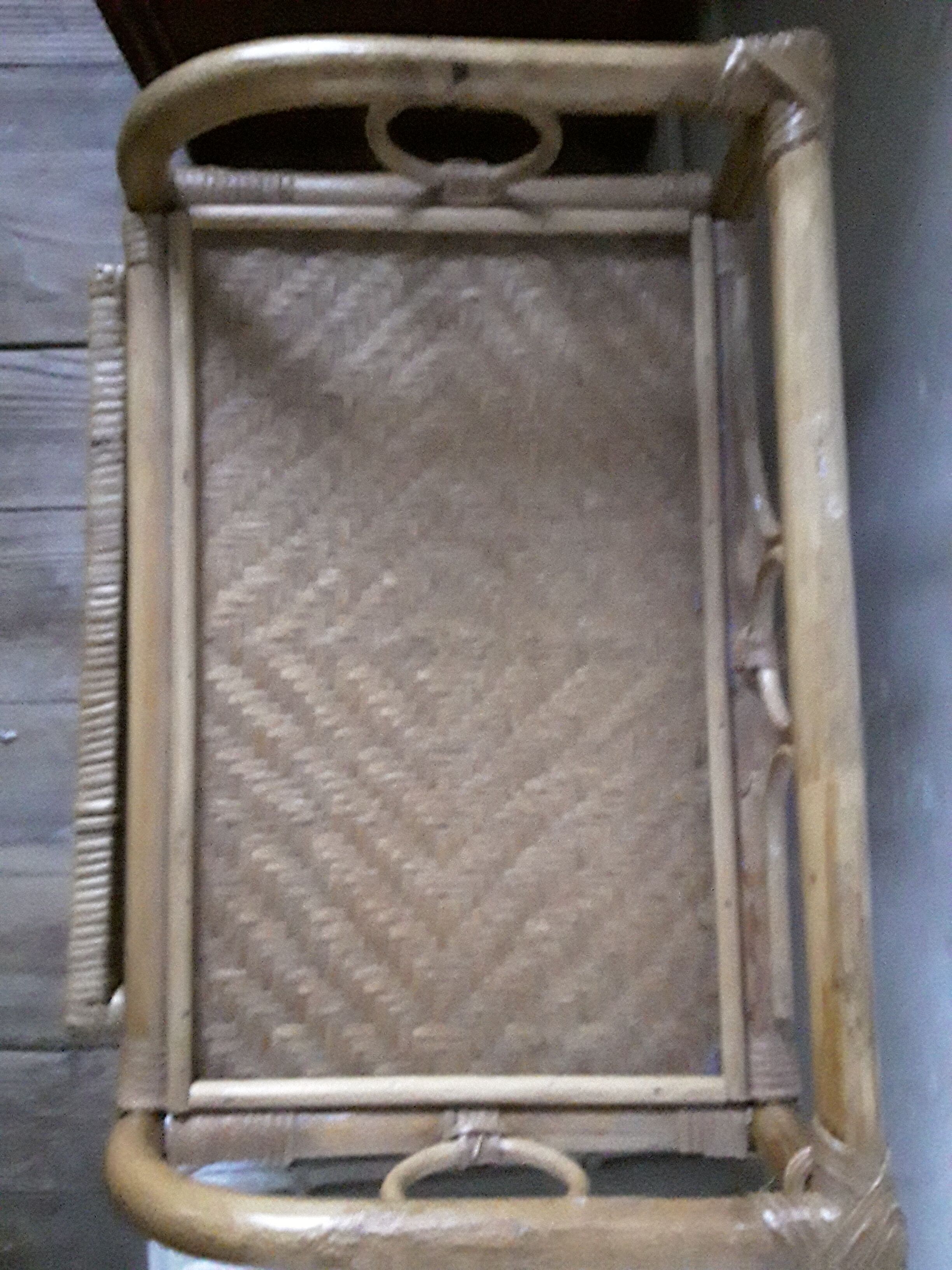 Vintage rattan chest of drawers