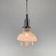 1960's Murano glass & chrome pendantby Mazzega, Italy