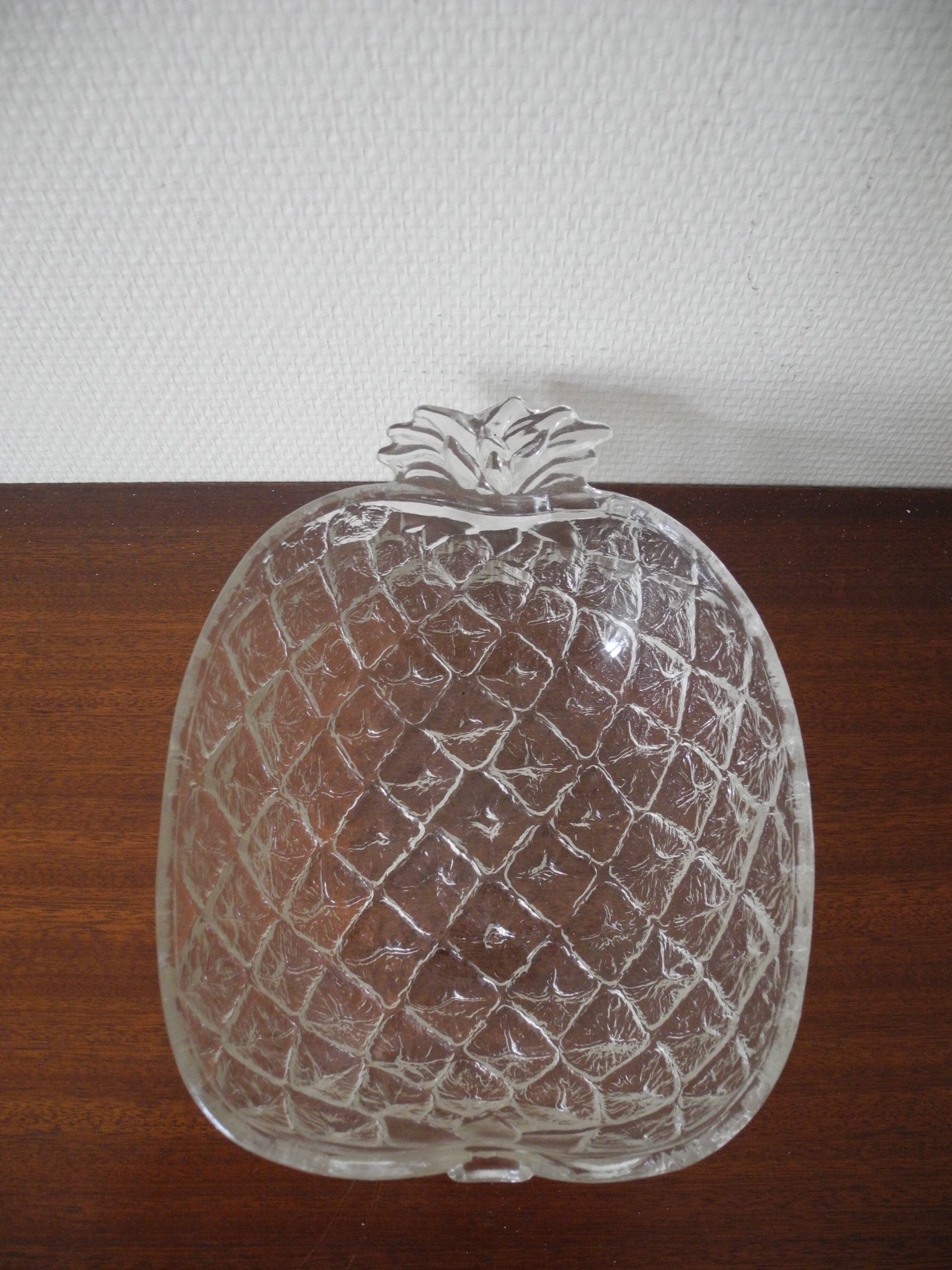 vintage pineapple salad bowl dish art table vintage pineapple salad bowl dish