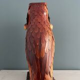Vintage umbrella stand in the shape of an owl