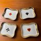 Set cups Limoges decoration card games