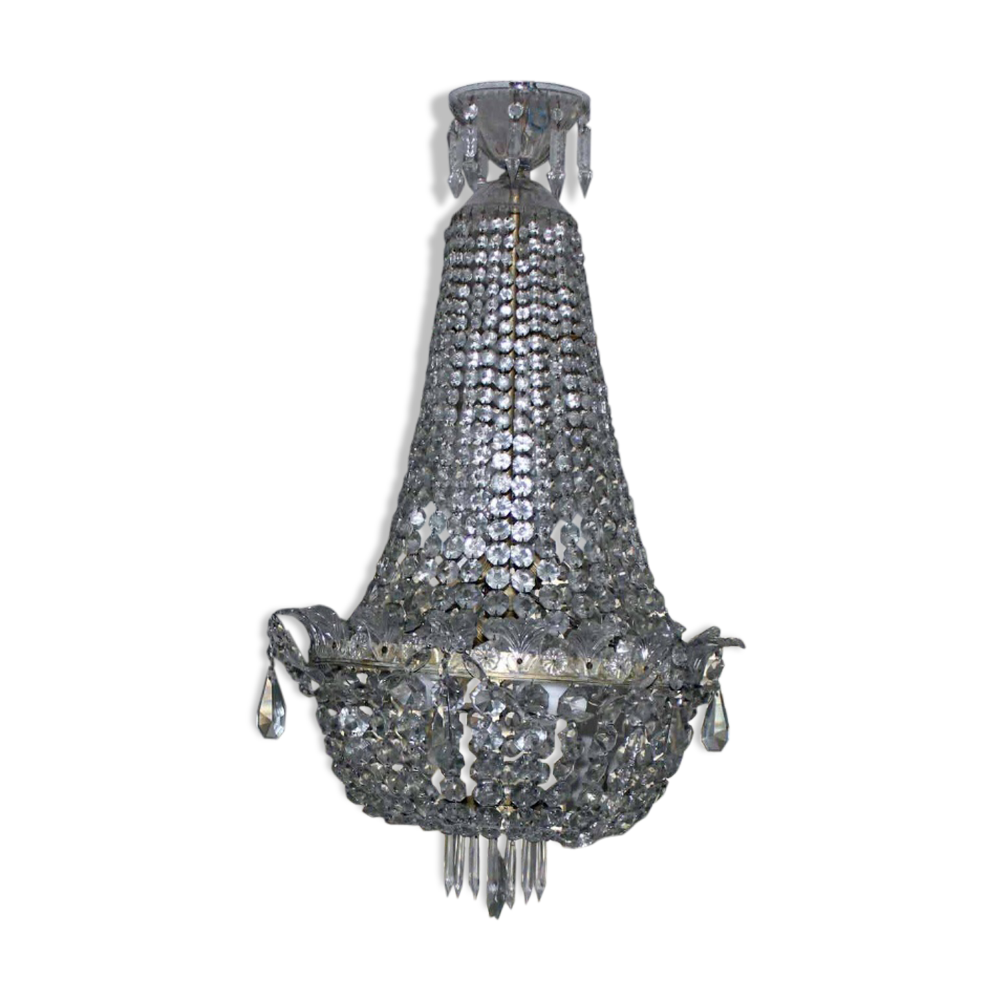 Lustre cristal montgolfière