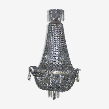 Lustre cristal montgolfière