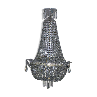 Lustre cristal montgolfière