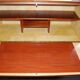 Office, Scandinavian slope secretary, satin wood and teak plating.