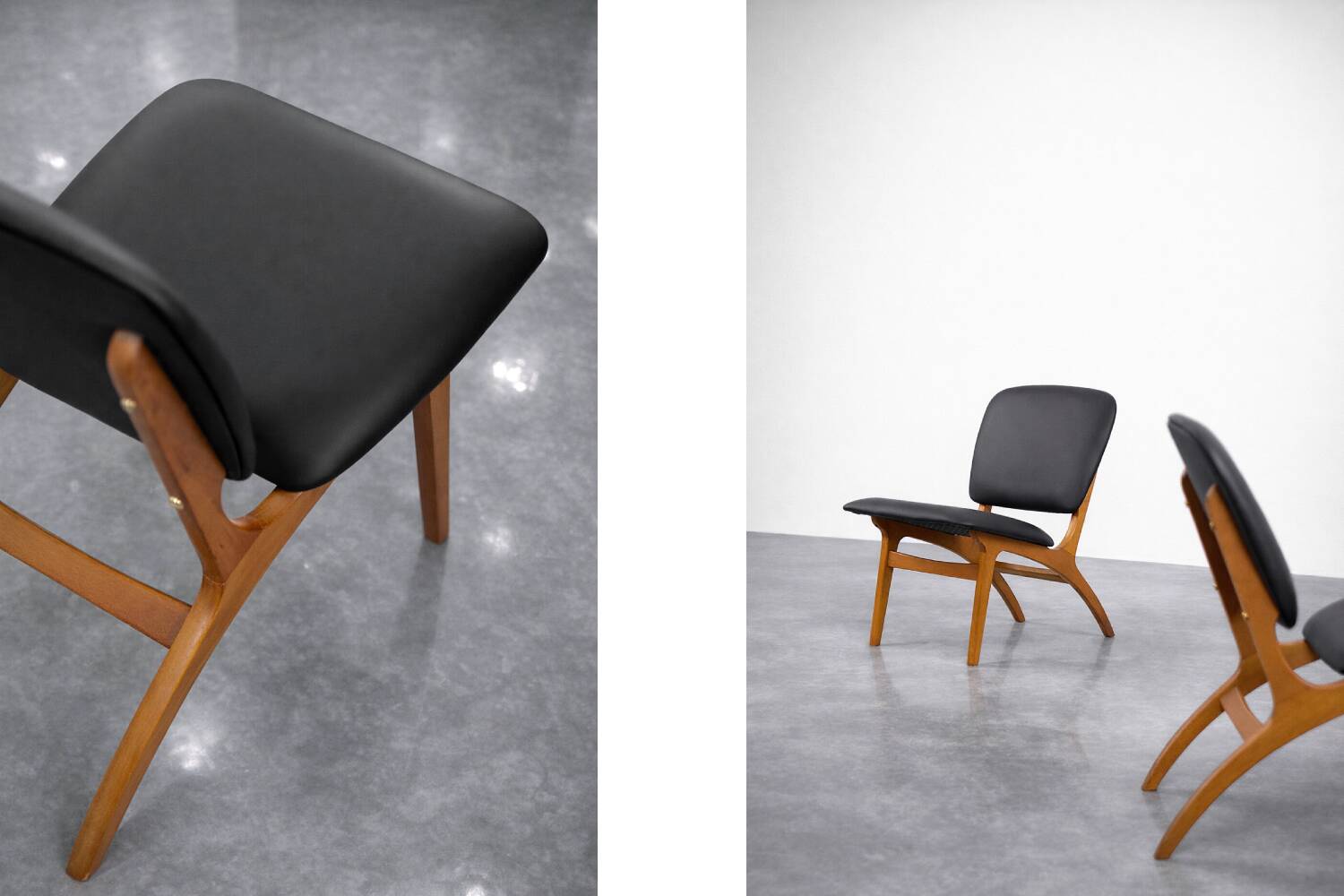 Vintage Mid-Century Swedish Modern Jylland Chairs from Jio Möbler, Set of 2