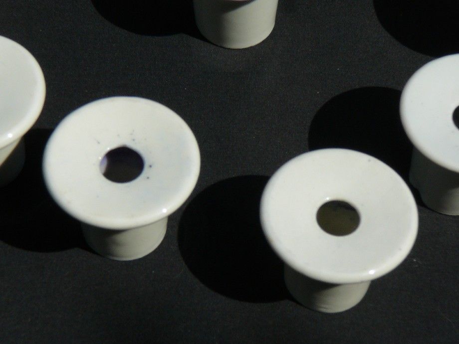 Lot De 6 Coquetiers En Porcelaine Blanche Empilables - 7 X 5.2 Cm - Pour Cuisine, Salle à Manger, Décoration De Table