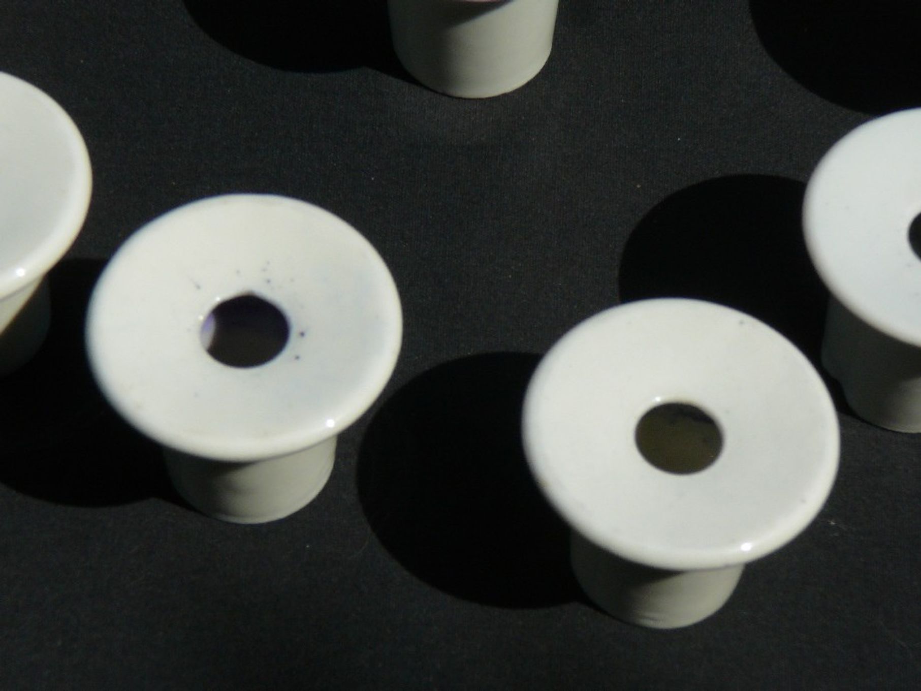 Lot De 6 Coquetiers En Porcelaine Blanche Empilables - 7 X 5.2 Cm - Pour Cuisine, Salle à Manger, Décoration De Table