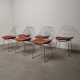 Set of six SM05 wire chairs by Cees Braakman for Pastoe, 1960s