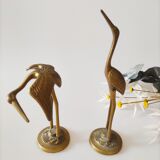 Brass heron duo