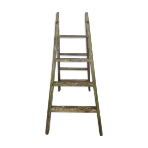 Ancienne échelle pliante en bois