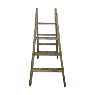 Old small folding wooden ladder