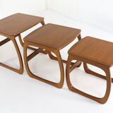 Set of 3 nesting tables nest of tables Nathan 'Hyde' vintage