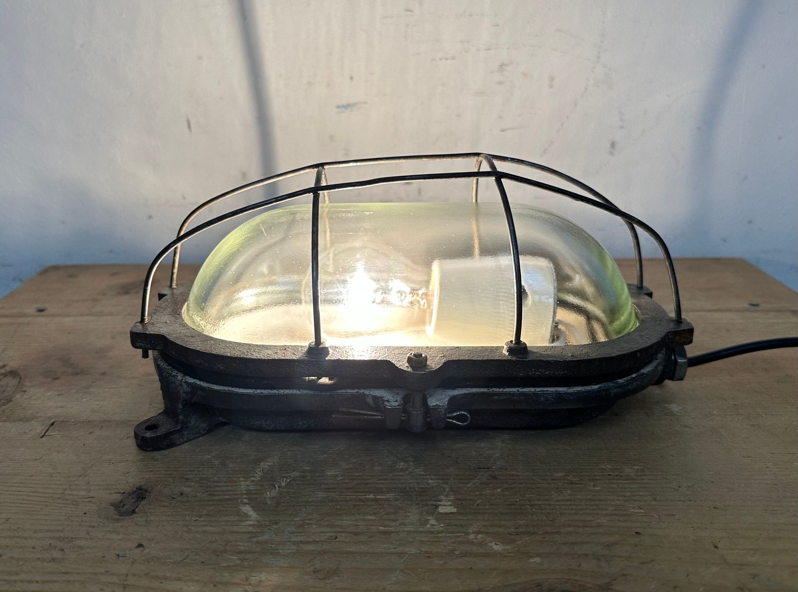 Industrial Cast Iron Wall Light, 1960s