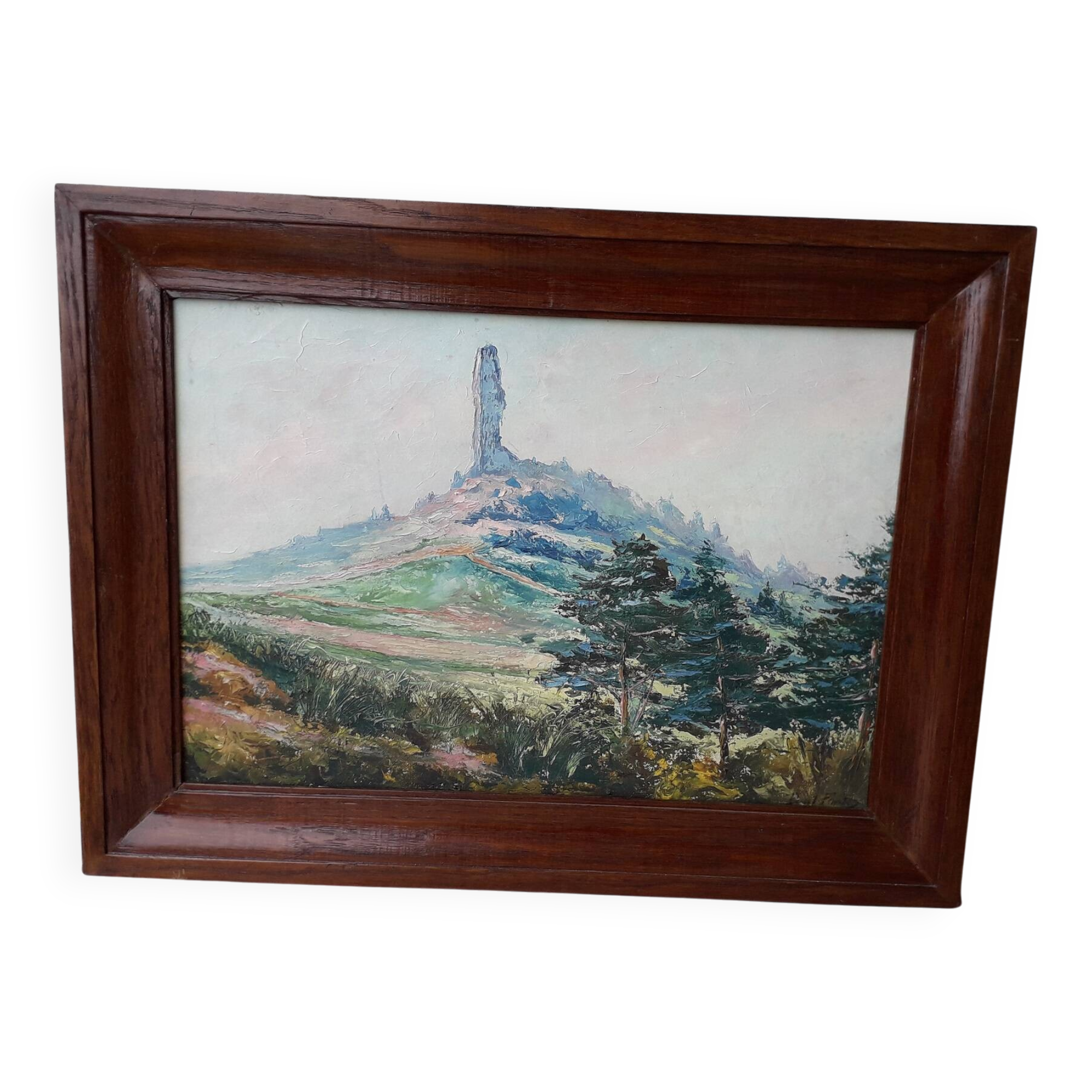 Tableau paysage signé