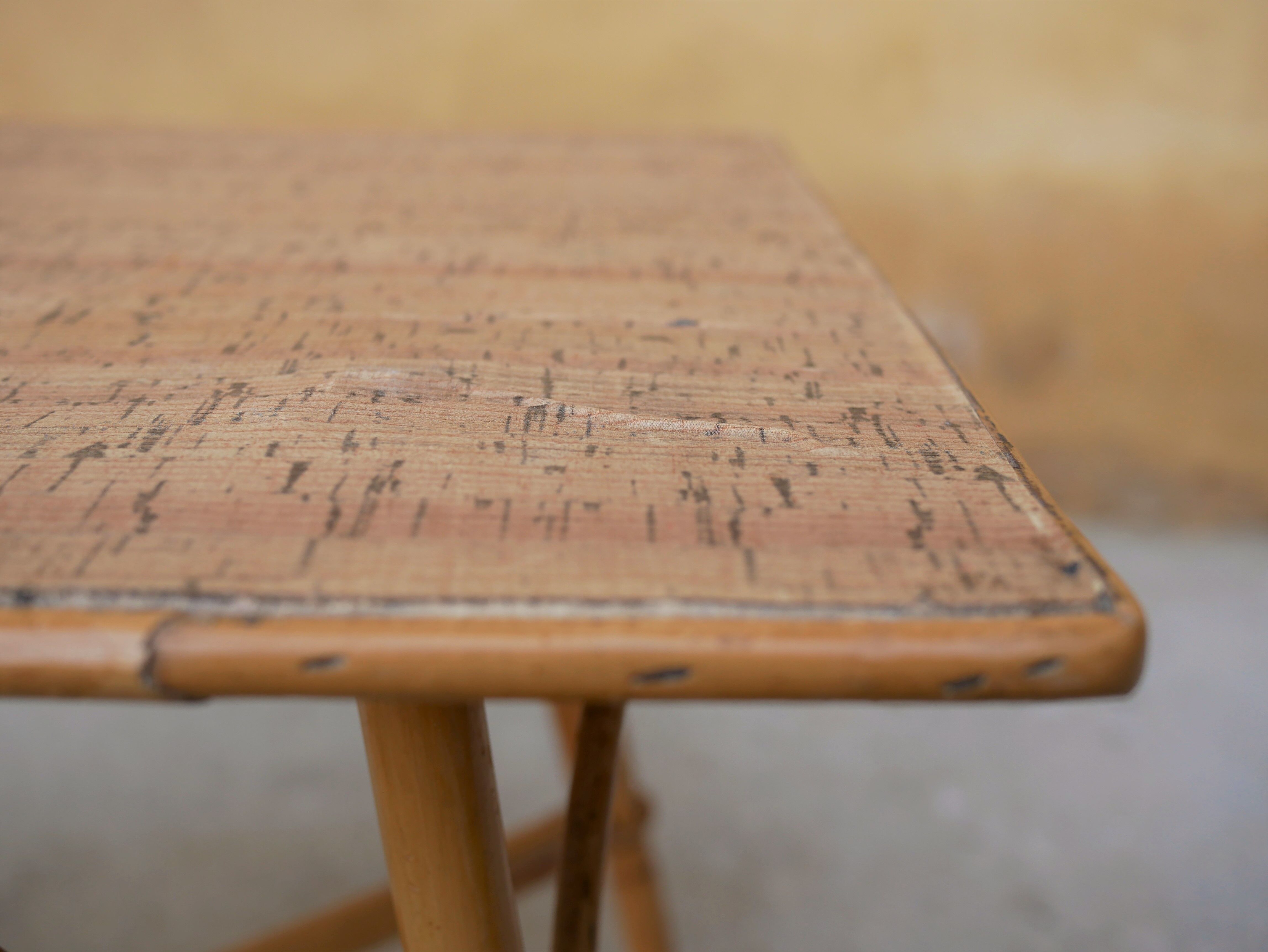 Vintage rattan coffee table