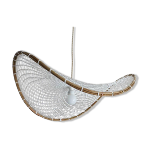 suspension rotin courbé