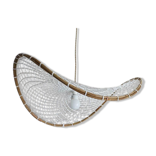 Suspension rotin courbé et corde — Beyit