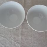 2 Large white porcelain bowls of the Limousin