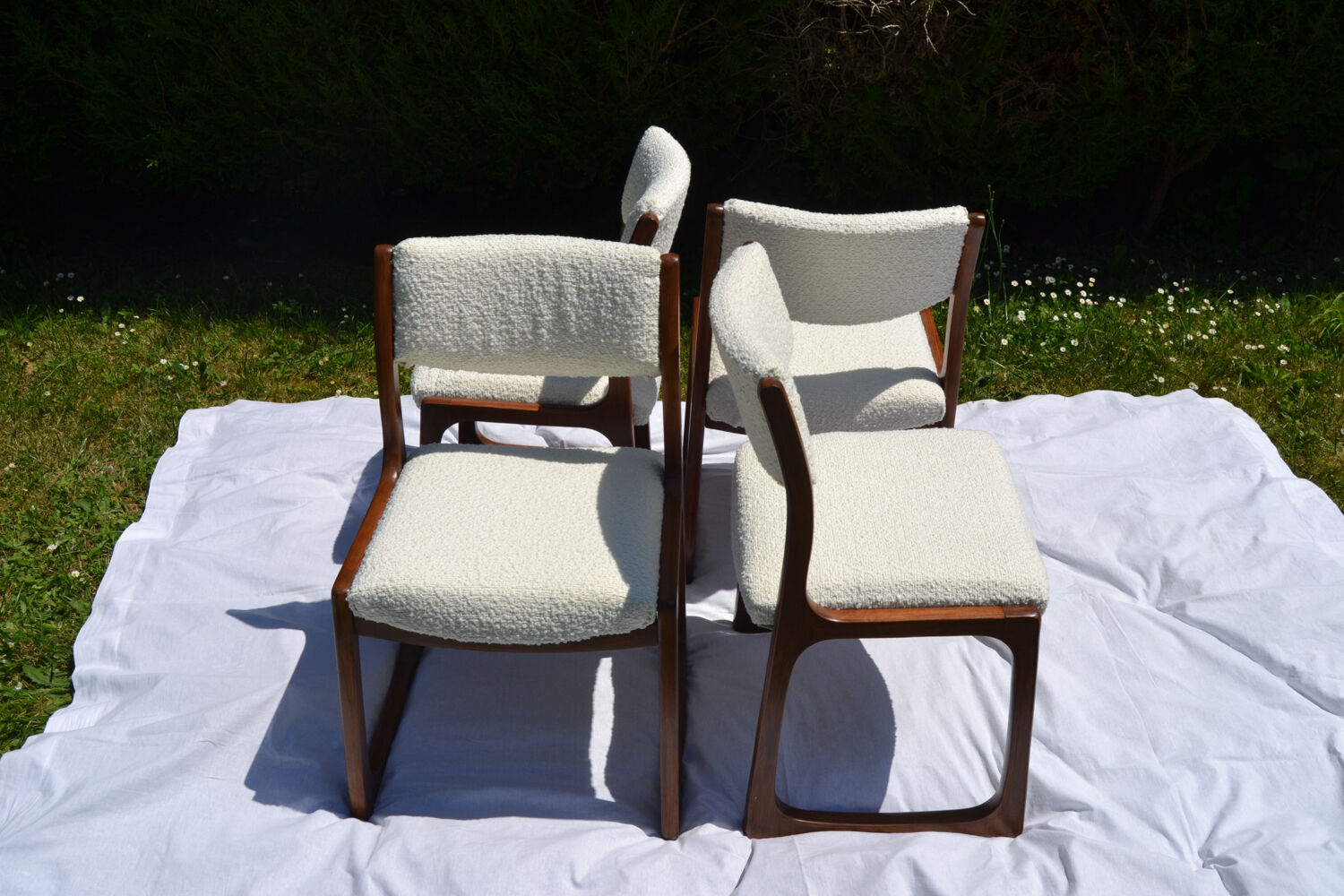 4 Baumann sleigh chairs