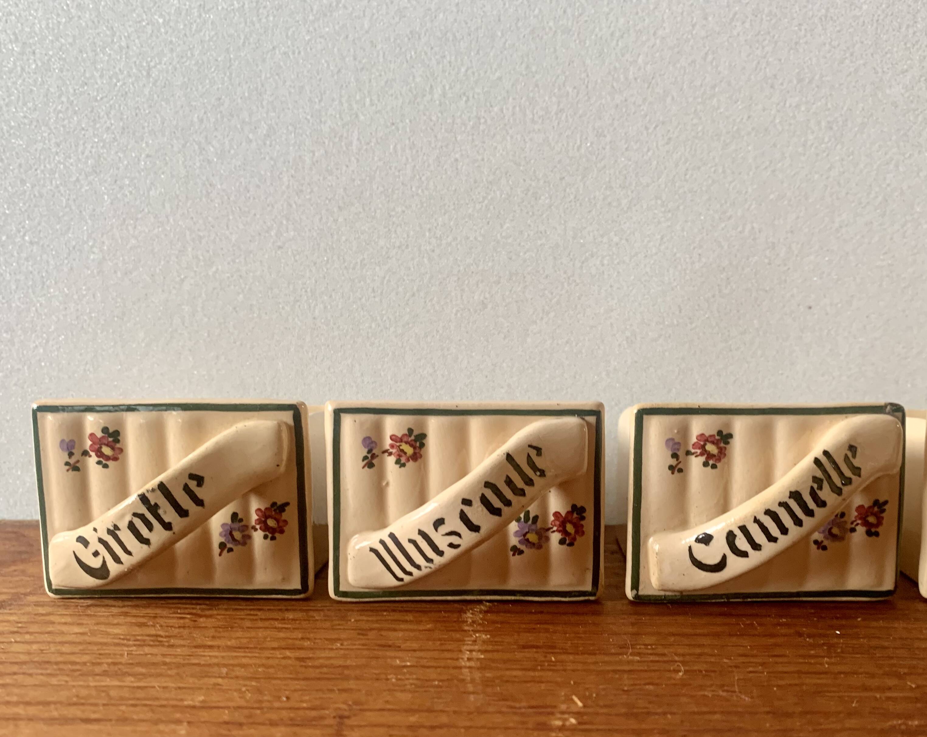 Art Deco wall spice rack