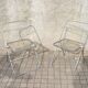 Set of 2 vintage DESIGN PLIA chairs by Giancarlo Piretti for Castelli Italy 1960s