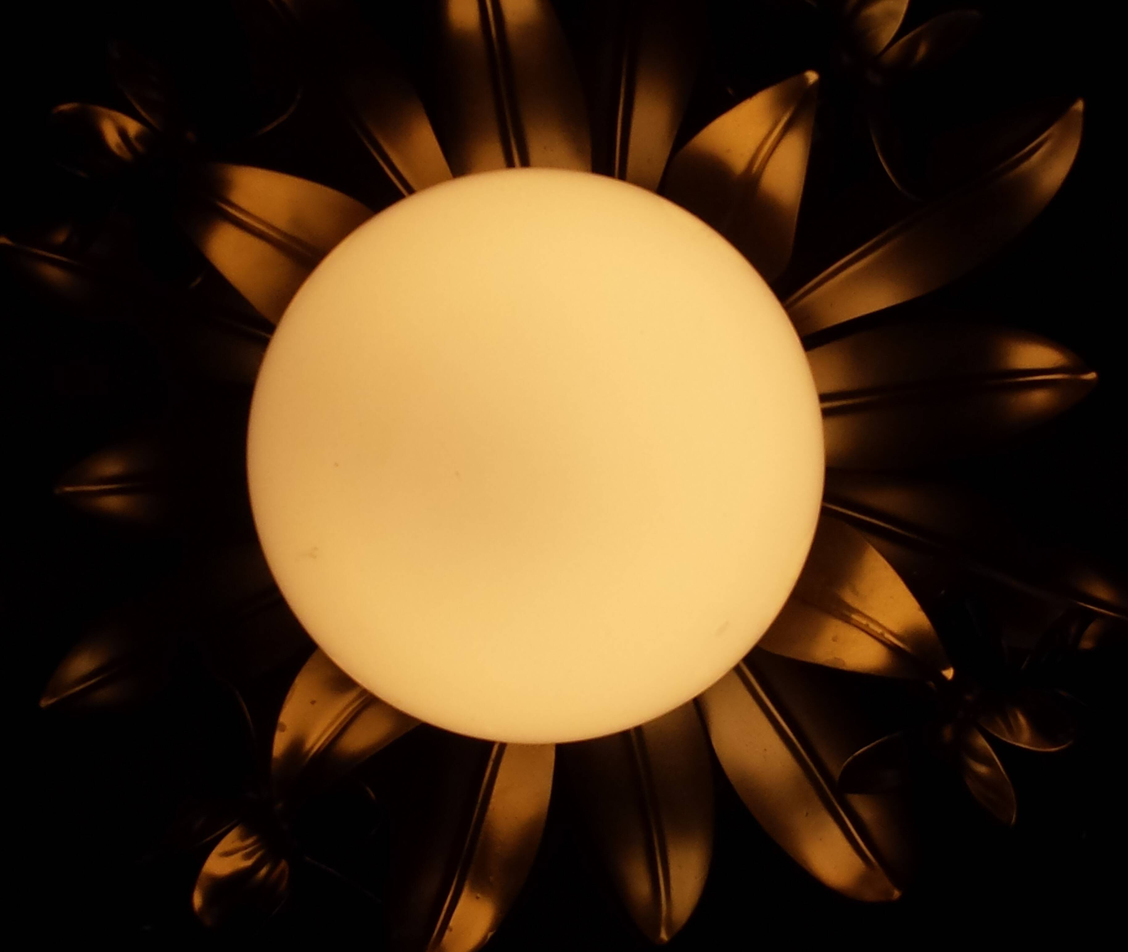 Golden Sun Flower Wall Ceiling Light