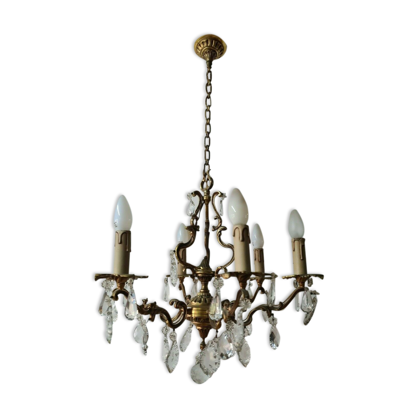 Louis XV style bronze chandelier