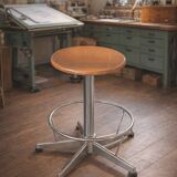 Sgabello Tecnico Industriale Legno e Metallo (Regolabile)