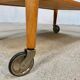 Mid-Century Modern Beech, Glass & Brass Serving Trolley, Germany 1950s