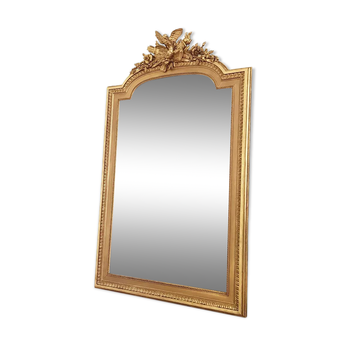 Napoleon III mirror decorated with birds