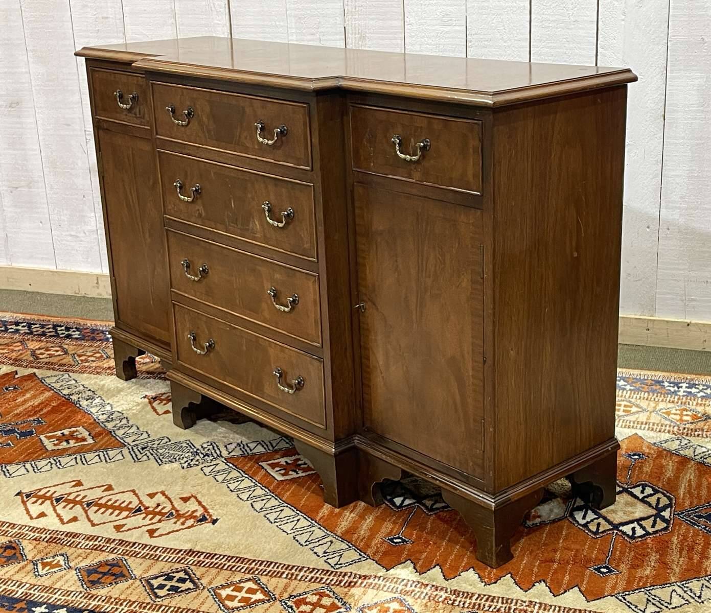 1950s English mahogany sideboard