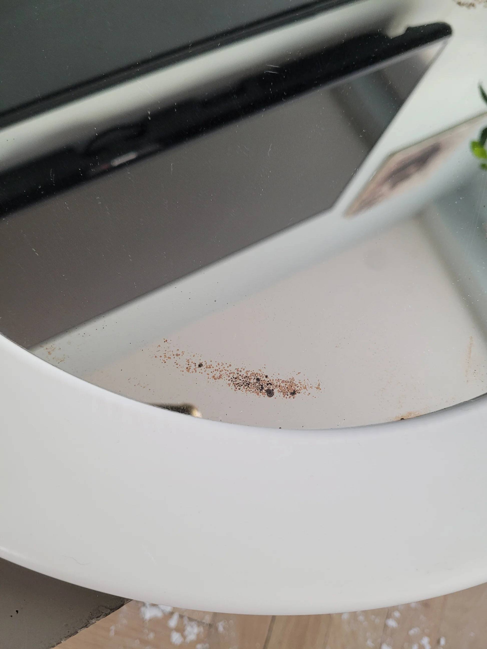 Miroir rond en plastique blanc Syla - Ref 702