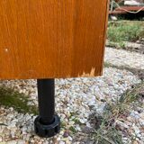 Rattan chest of drawers and vintage wood