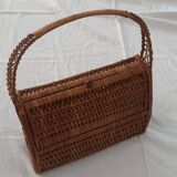 70s wicker handbag
