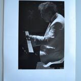 "piano pianist" original anonymous black & white photo