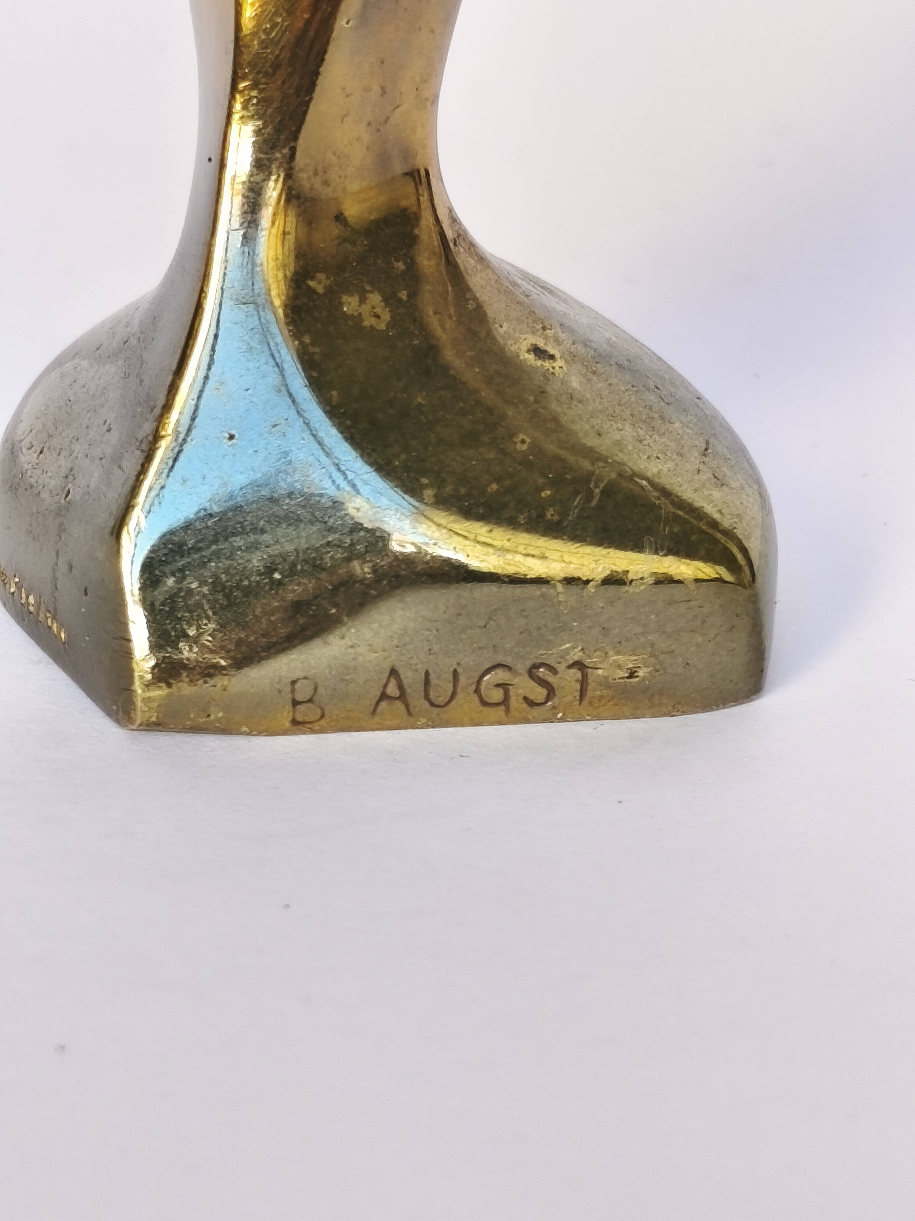 Sculpture bronze bernard augst