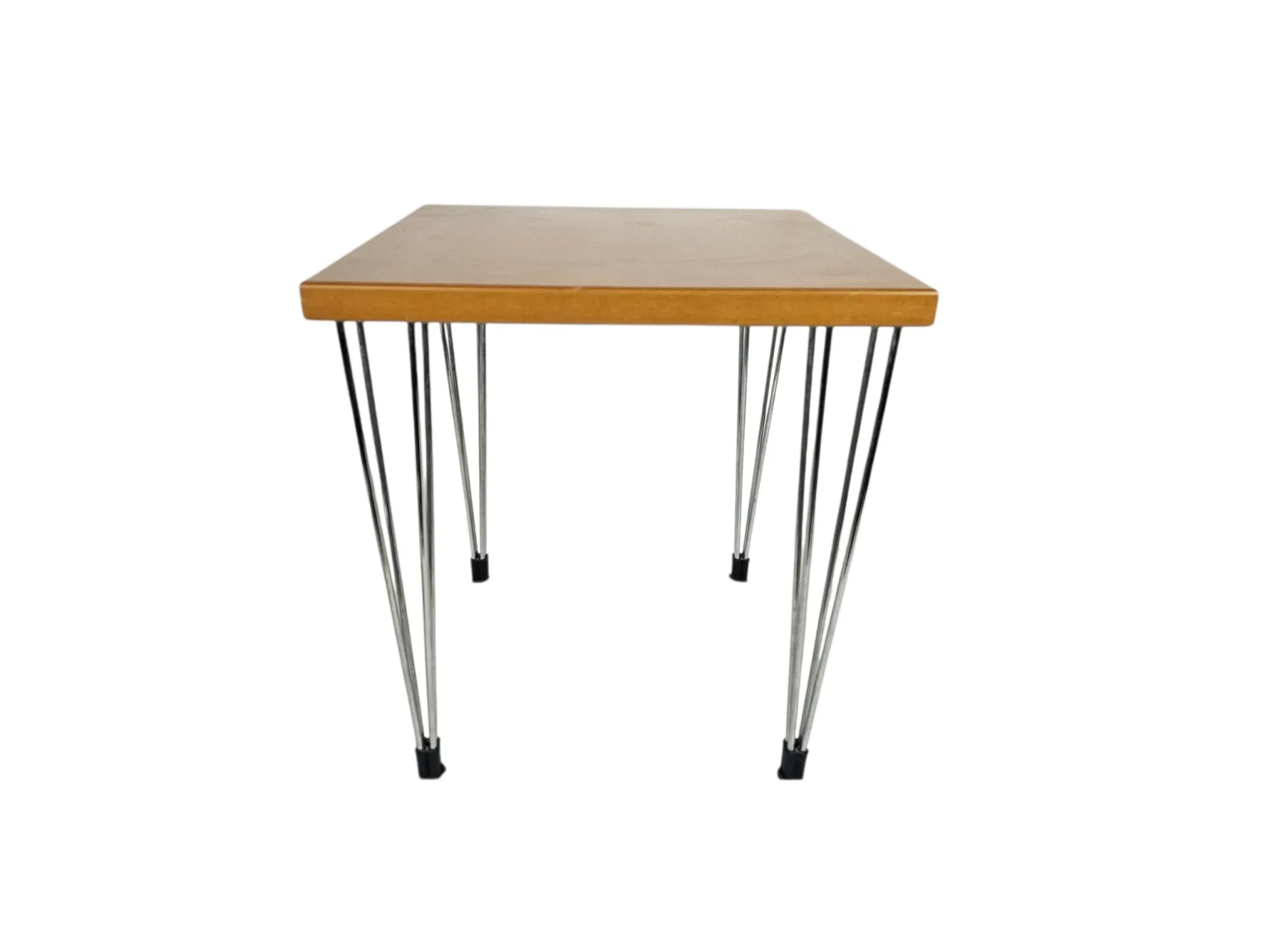 Design danois - style Fritz Hansen - table d'appoint 'Hairpin' - Danemark - années 80