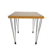 Design danois - style Fritz Hansen - table d'appoint 'Hairpin' - Danemark - années 80