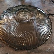 80s smoked glass cup